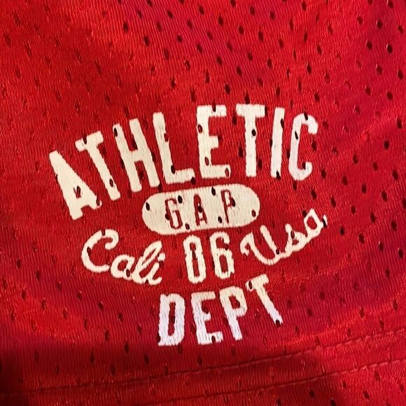 Gap Kids Boys Red Mesh Tie Athletic Shorts - Picture 2 of 7